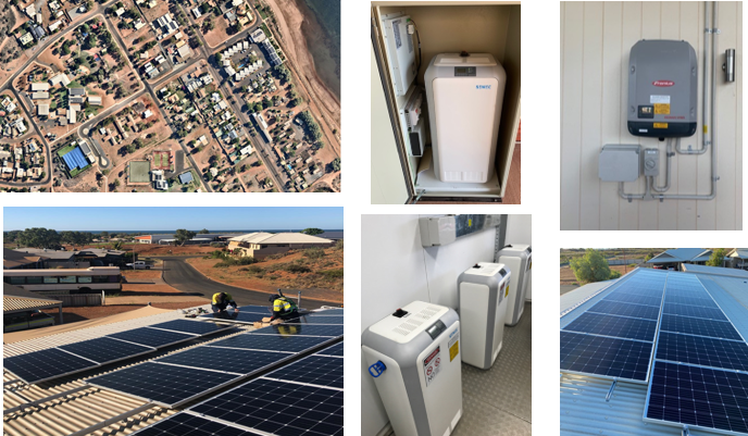 installation images from DER Project Onslow 2.83MW solar system