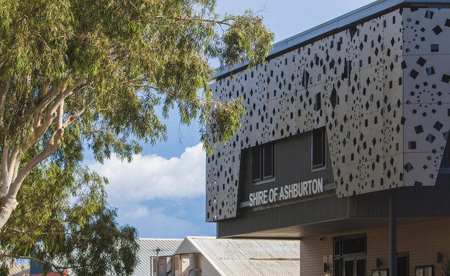 View of the Shire of Ashburton office building